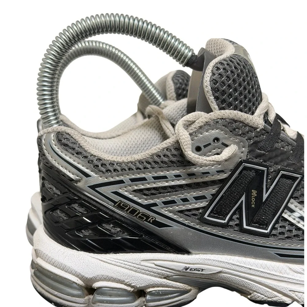 New Balance Sneakers Kids 1906R Grey Silver Running Shoes EUC